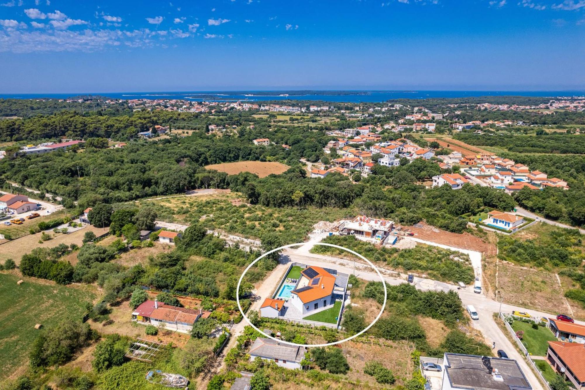 Villa Speranza With Illuminated Pool Пула Экстерьер фото